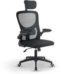 Juskys Ergonomischer B&uuml;rostuhl Baltimore Schwarz