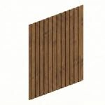 Skan Holz Seitenwand Deckelschalung Fichte 230 cm x 330 cm Nussbaum