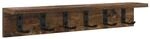 vidaXL Wandmontierter nachttisch Ger&auml;ucherte Eiche 60 x 10,5 x 10,5 cm 874359