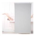 Relaxdays Duschrollo Kunststoff Aluminium Wei&szlig; Gemustert Wasserabweisend