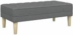 vidaXL Bank Dunkelgrau 113 x 57 x 39 cm Stoff 42001936