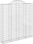 vidaXL Gabionen mit Hochbogen 3 Stk 200x30x200/220cm Eisen 1668996