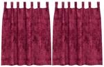 vidaXL Vorh&auml;nge 2 Stk Weinrot 140 x 140 cm Samt 4107713