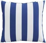 vidaXL Zierkissen 4 Stk Blau & Wei&szlig; Gestreift 60x60 cm Stoff 360418