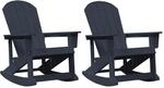 vidaXL Adirondack Schaukelst&uuml;hle 2-Tlg Marineblau HDPE 3335835