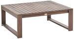 Beliani Gartentisch TIMOR Dunkelrot 90x75x35
