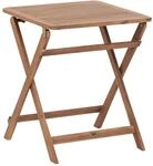 Beliani Beistelltisch PARAGGI Heller Holzfarbton 60x60x72