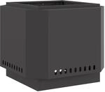vidaXL Rauchfreier Feuerkorb Schwarz 58 x 58 x 51 cm 858974