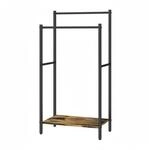 Relaxdays Handtuchst&auml;nder Metall Schwarz Freistehend 81,5 cm x 42 cm x 24 cm