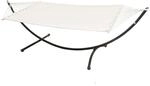 AMANKA Doppel-H&auml;ngematte mit Gestell bis 120 kg 200 x 120 cm Beige