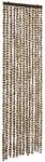 vidaXL Insektenschutz-Vorhang Beige und Braun 56x185 cm Chenille 325448