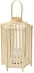 ECD Germany Bambus Laterne H75 cm Holzfarbe Boho Stil