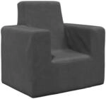 vidaXL Kindersofa Anthrazit Weich Pl&uuml;sch 4104792