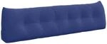 vidaXL R&uuml;ckenkissen Polizeiblau 180 x 24 x 50 cm Samt 42014585