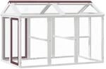 vidaXL Freilaufgehege Mokka 141x94x104 cm Massivholz Kiefer