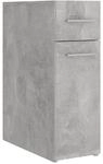 vidaXL Apothekerschrank Betongrau 20x45,5x60 cm Holzwerkstoff