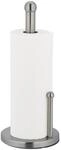 Relaxdays K&uuml;chenrollenhalter Edelstahl Silber Abrollstopp 35 cm x 15 cm 570 g
