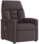 vidaXL Massagesessel Dunkelbraun Stoff 4015557
