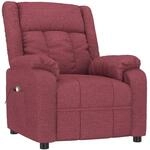 vidaXL Massagesessel Weinrot Stoff 348123