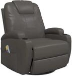 vidaXL Massage-Schaukelsessel Anthrazit Kunstleder 335850
