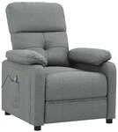 vidaXL Massagesessel Dunkelgrau Stoff 348288