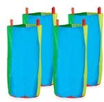 Relaxdays H&uuml;pfs&auml;cke f&uuml;r Kinder Polyester Bunt 4er Set mit Griffen 73 cm x 52 cm 70