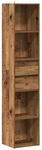 vidaXL B&uuml;cherregal Altholz-Optik 36x30x171 cm Holzwerkstoff 856046