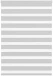 vidaXL Doppelrollo Hellgrau 100x150 cm Stoffbreite 95,9 cm Polyester 4014443