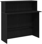 vidaXL Empfangstheke Schwarz 100x50x103,5 cm Holzwerkstoff 859025