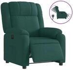 vidaXL Relaxsessel Elektrisch Dunkelgr&uuml;n Stoff 3205184