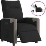 vidaXL Relaxsessel Elektrisch Schwarz Stoff 3324082