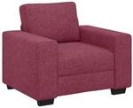 vidaXL Sessel Weinrot 100x77x82 cm Stoff 4105149