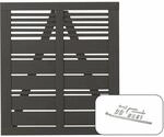 Plus Holz Einzeltor Silence Nadelholz Umbragrau 100 cm x 110 cm