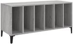 vidaXL Plattenschrank Grau Sonoma 100x38x48 cm Holzwerkstoff 831987