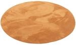 Pergamon Luxus Super Soft Fellteppich Pearl Rund Terrakotta 120x120cm