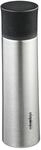 Relaxdays Trinkflasche Edelstahl Silber Schwarz Doppelwandig Auslaufsicher mit Becher