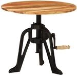vidaXL Beistelltisch 60x(42-62) cm Massivholz Akazie und Gusseisen 338453