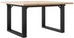 vidaXL Couchtisch O-Gestell 60x60x40cm Massivholz Kiefer und Stahl 3282660