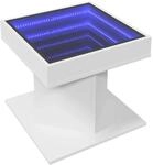 vidaXL LED-Couchtisch Wei&szlig; 50x50x45 cm Holzwerkstoff 847560