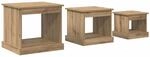 vidaXL Couchtisch 3-Tlg Artisan-Eiche Holzwerkstoff 881451