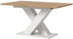 Inn.Furn Esstisch Ausziehbar in Eiche und Wei&szlig; 150 - 190 cm Home-X