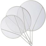 Relaxdays Spritzschutzsiebe 3er Set Edelstahl Silber Sp&uuml;lmaschinenfest 47,5 cm x 33