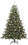 vidaXL K&uuml;nstlicher Weihnachtsbaum mit 300 LEDs mit St&auml;nder Gr&uuml;n 180 cm 3395552