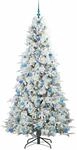 vidaXL K&uuml;nstlicher Klappbarer Weihnachtsbaum Gr&uuml;n 210 cm PE und PVC 3397504