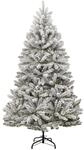 vidaXL K&uuml;nstlicher Weihnachtsbaum Klappbar Beschneit 210 cm 357794