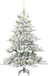 vidaXL K&uuml;nstlicher Klappbarer Weihnachtsbaum mit 150 LEDs 150 cm PVC 3397709