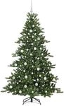 vidaXL K&uuml;nstlicher Klappbarer Weihnachtsbaum mit 300 LEDs 180 cm PVC 3397669