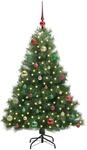 vidaXL K&uuml;nstlicher Weihnachtsbaum mit 150 LEDs Gr&uuml;n 150 cm PE und PVC 3397778
