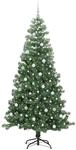 vidaXL Weihnachtsbaum mit 300 LEDs mit St&auml;nder Gr&uuml;n 240 cm PVC 3396401