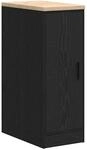 vidaXL Garagen-Aufbewahrungsschrank Schwarz Massivholz Kiefer 860554